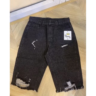 🔅Quần Jeans Ngố Xám Rách Nhẹ