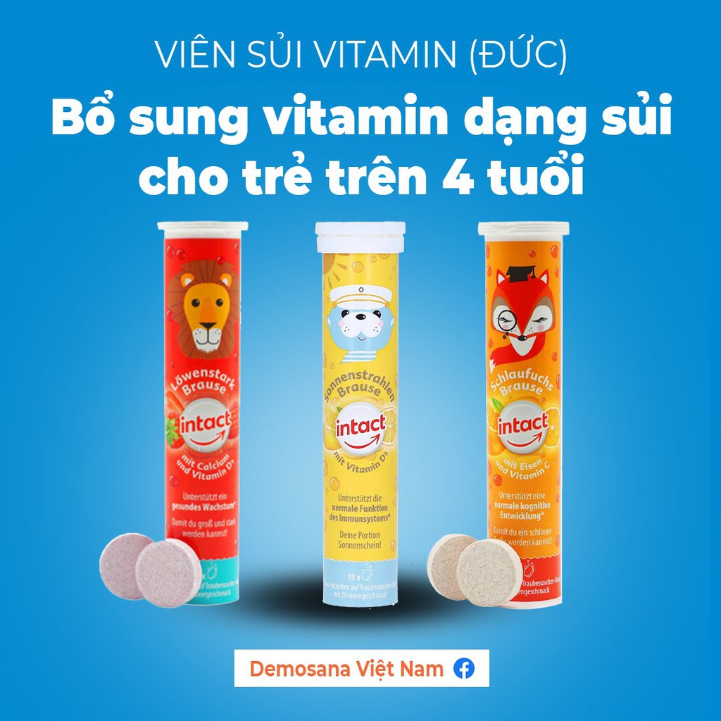 Viên Sủi Demosana Bổ Sung Chất- Nhập khẩu Đức Tuýp 20 Viên