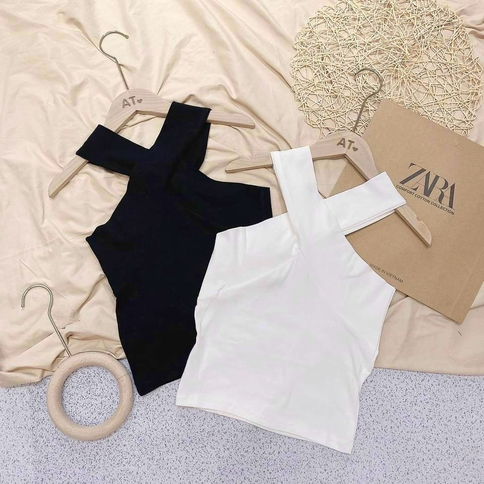 Áo thun ôm 2 dây chéo nữ - Croptop body kiểu dáng hàn quốc cá tính ulzzang SIÊU ĐẸP