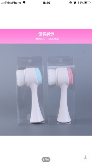 Cọ rửa mặt masage 2 đầu sạch sâu | BigBuy360 - bigbuy360.vn