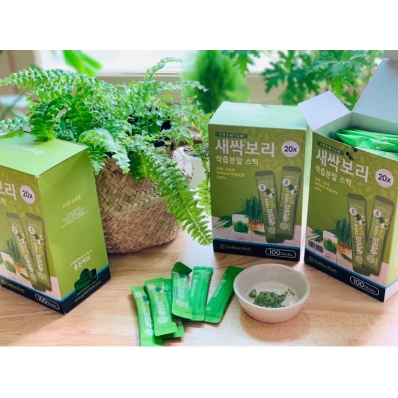 NƯỚC ÉP MẦM LÚA MẠCH NON CAO CẤP GOLDEN HERB - Bột lúa non Golden herb