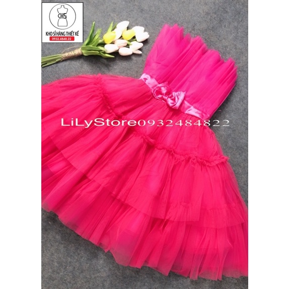 VÁY CÚP DỰ TIỆC TẦNG DÚM EO NƠ full size S/M/L/XL (ảnh và video do chủ shop tự chụp 10000%)