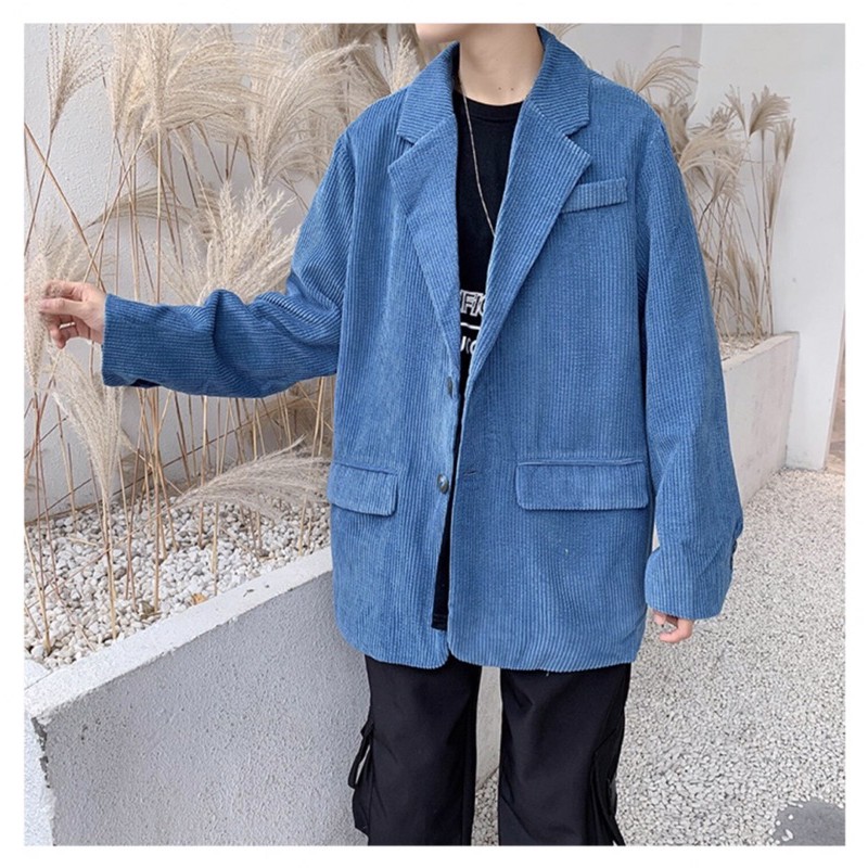 Áo Blazer nam form rộng vải nhung | BigBuy360 - bigbuy360.vn