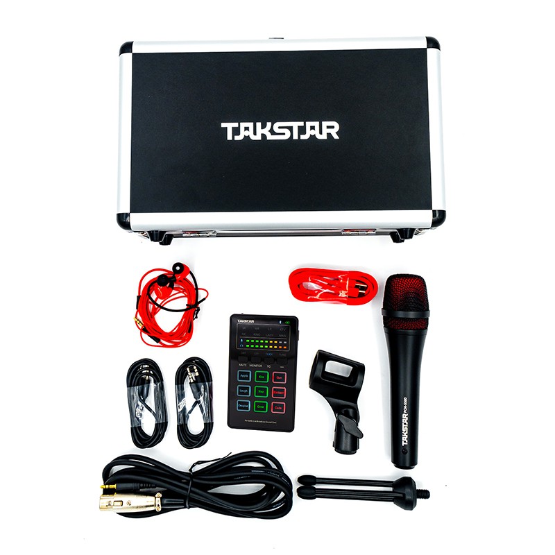 (FREESHIP)Combo bộ Mic Thu âm takstar MX1 mini, Hát Karaoke, Livestream cực hay, Đủ bộ, hàng bảo hành 1 năm