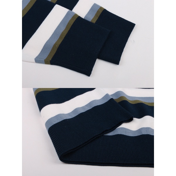 Áo khoác cardigan dệt kim cổ chữ v dáng rộng họa tiết kẻ sọc ngang phong cách sành trẻ trung cho nữ Xiaozhainv | BigBuy360 - bigbuy360.vn