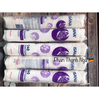 Bông tẩy trang Isana 140 miếng - xách tay Đức