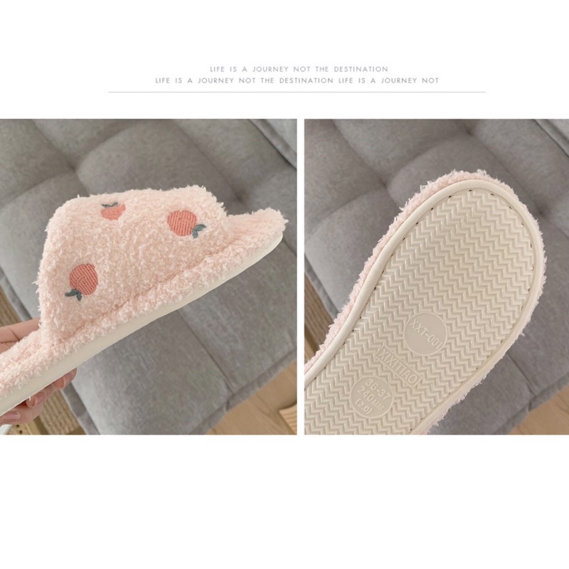 DÉP BÔNG TRÁI ĐÀO MINI 🍑