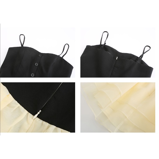 Set Đầm Tutu Công Chúa Phối Lưới + Áo Khoác Thắt Nơ Eo Phong Cách Pháp Thời Trang Cho Nữ