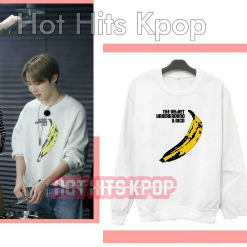 Áo Sweater In Hình Trái Chuối Jhope Suga