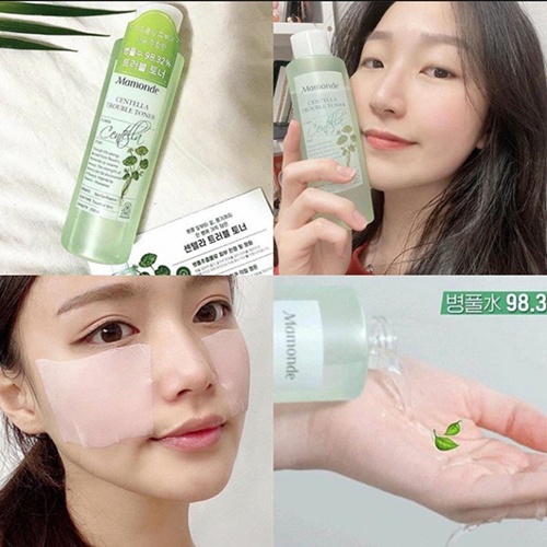 Toner Mamonde hoa hồng diếp cá rau má rose water pore clean centella trouble nước hoa hồng MAMONDE