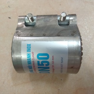 Măng sông inox DN50 nối nhanh