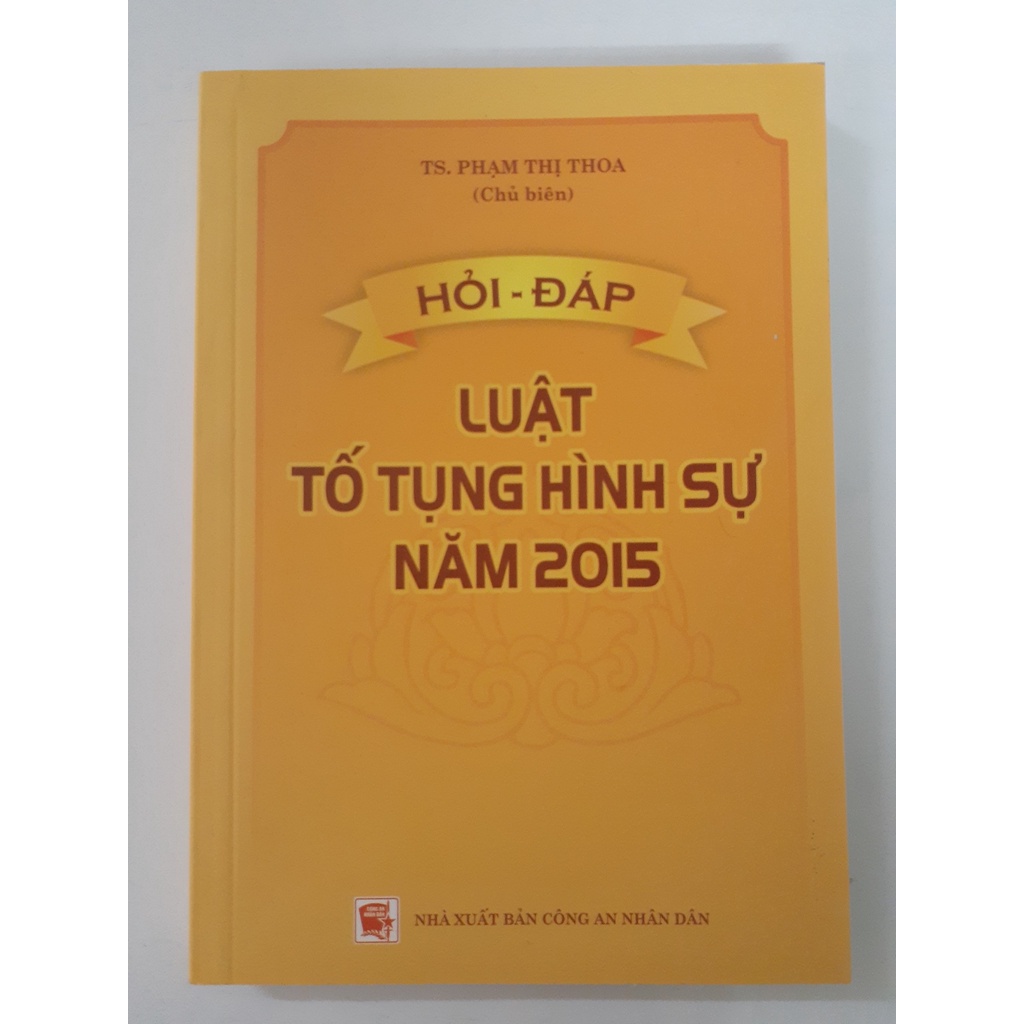 Sách - Hỏi - Đáp Luật Tố Tụng Hình Sự Năm 2015