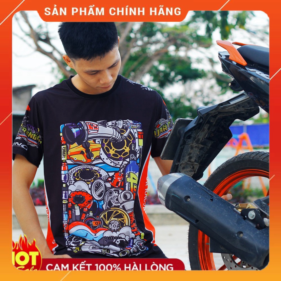 Áo Thun Xe Đua Racing Boy Việt Nam Chibi 3D Mực chuẩn không lem ⚡ FREESHIP ⚡ FREESHIP