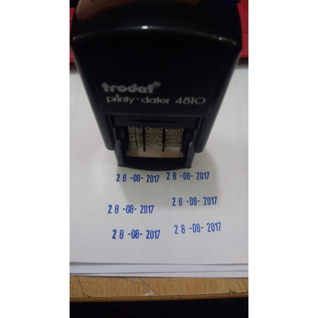 [Rẻ Vô Định] Dấu ngày tháng năm cao 3mm tự điều chỉnh - chính hãng Trodat 4810