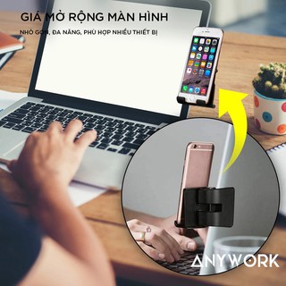 Giá đỡ điện thoại gắn laptop, màn hình máy tính, tivi tiện lợi ANYWORK