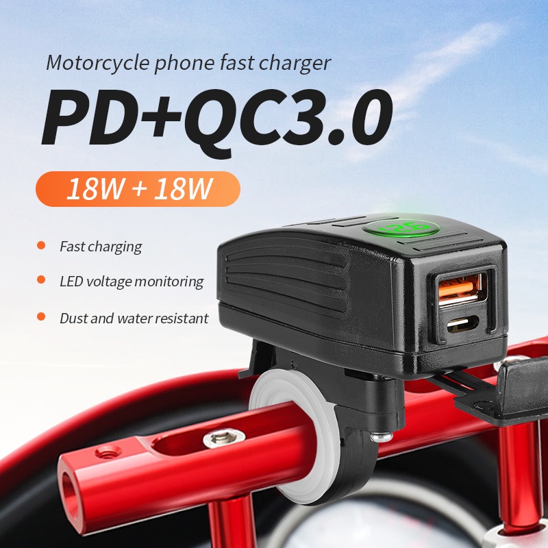 Ổ Cắm Sạc Nhanh qc3.0 36w Cổng usb 12v Cho Điện Thoại