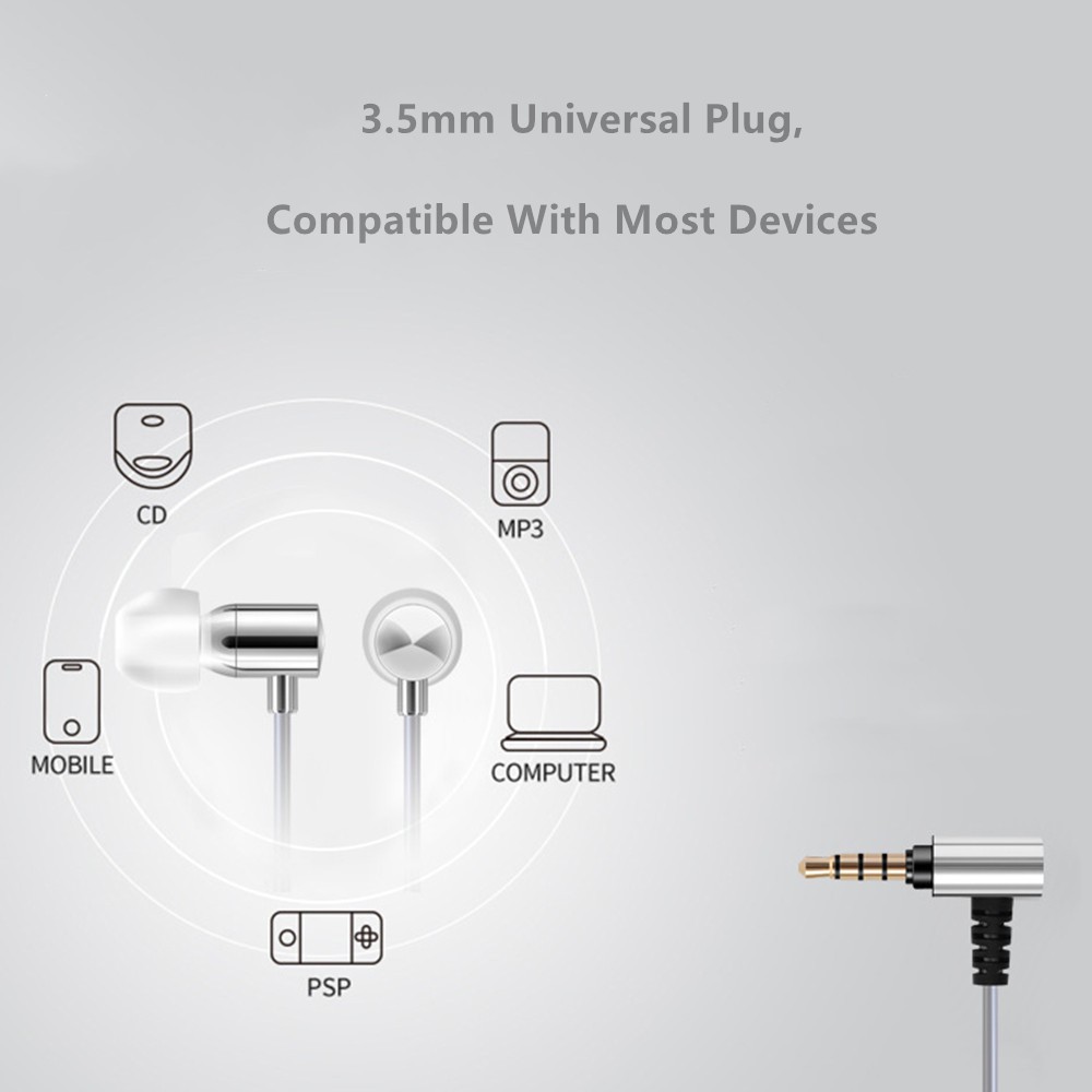 Tai nghe âm thanh nổi âm trầm HiFi FAAEAL Poppy vỏ kim loại dây cáp 3.5mm với cáp LC-OFC 5N dành cho nghe nhạc từ PC
