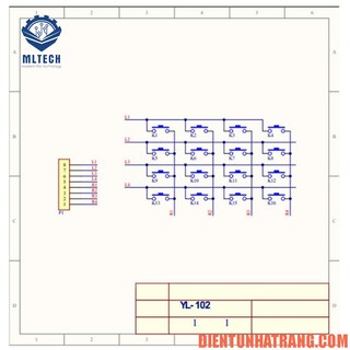 Module bàn phím ma trận 4x4