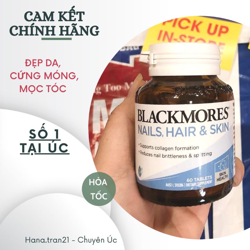 Viên hair skin nails cho da móng tóc Blackmores
