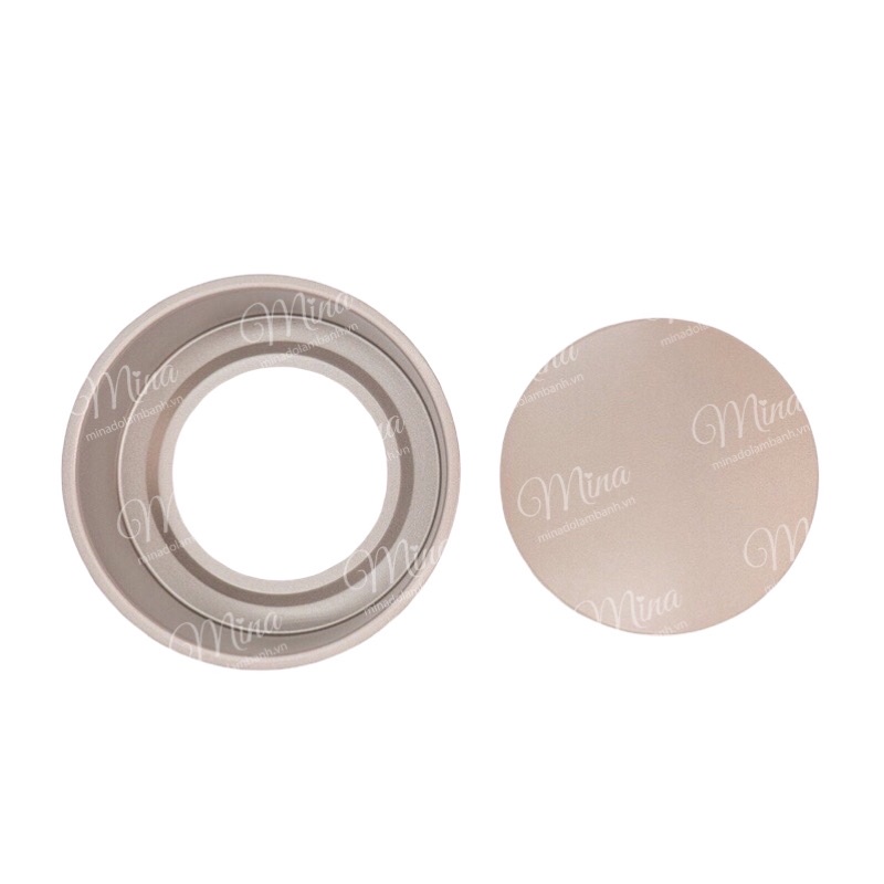 Khuôn Tròn Chống Dính đế rời màu Vàng nhiều size