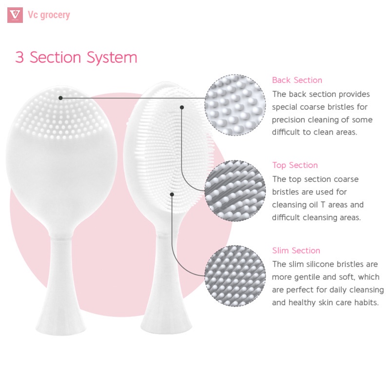 [FREESHIP] Bàn Chải Silicon Mát Xa Làm Sạch Sâu Cho Da Mặt