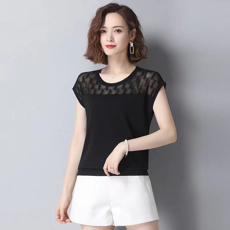 Áo sweater Dệt Kim Mỏng Dáng Rộng Thời Trang Mùa Hè Mới Cho Phụ Nữ Trung Niên