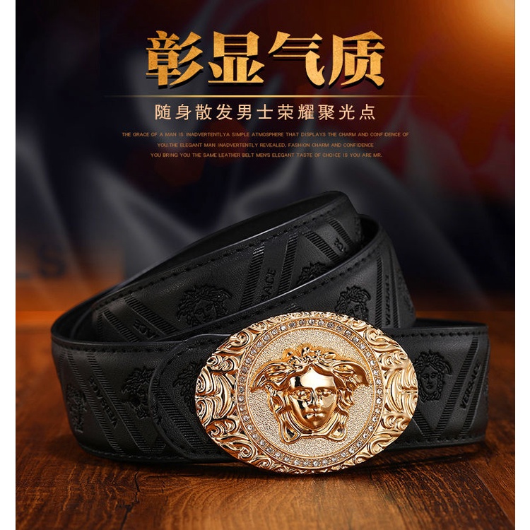 Thắt Lưng Versace Bằng Da Thuộc Thời Trang Dành Cho Nam