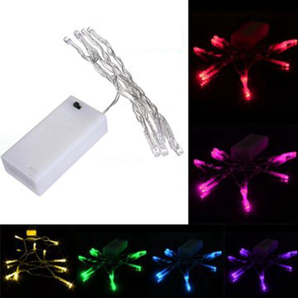 Đèn Led Dây Dài 1M , Gồm 10 Đèn Led , Chạy Bằng Pin , Dùng Trang Trí Tiệc Cưới , Tiệc Giáng Sinh