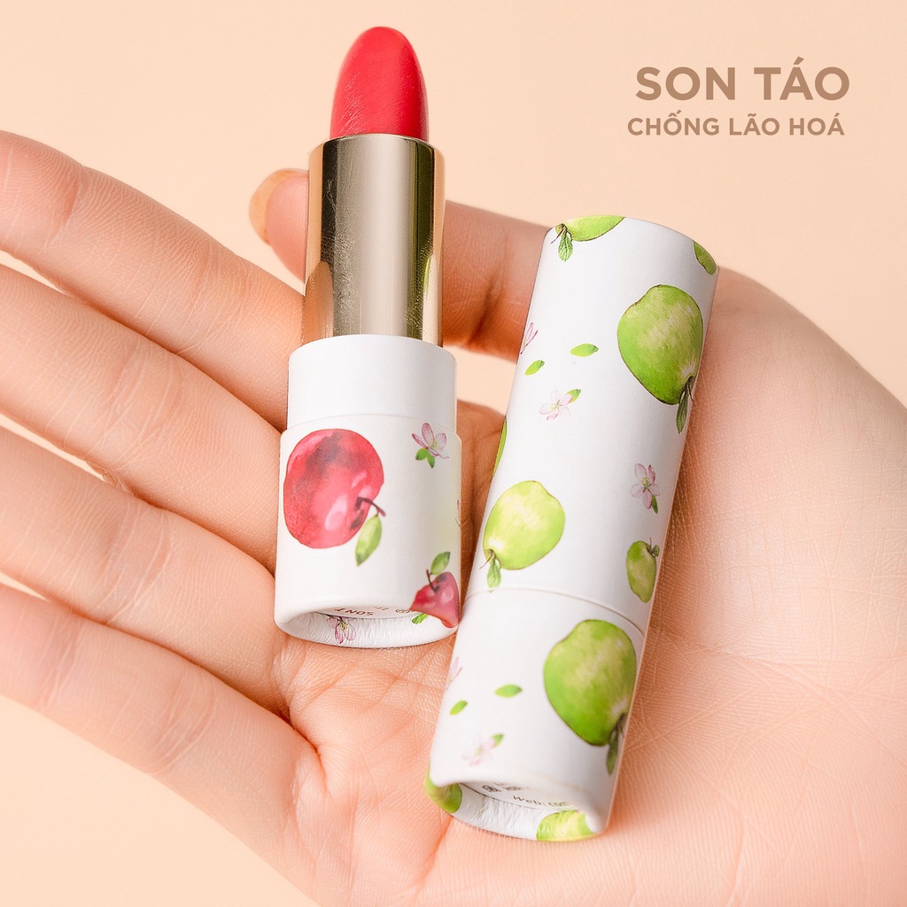 Son Dưỡng Môi Táo Hữu Cơ Thiên NhiênHết Khô Nẻ Chống Lão Hóa Cỏ Mềm 4g