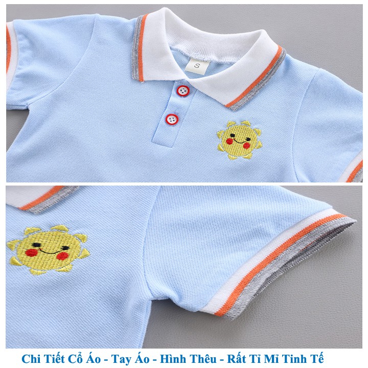 Áo bé trai HUQIQI kiêm quần short cho bé 1 đến 4 tuổi chất Cotton Hàn Quốc hàng trẻ em xuất khẩu Âu Mỹ