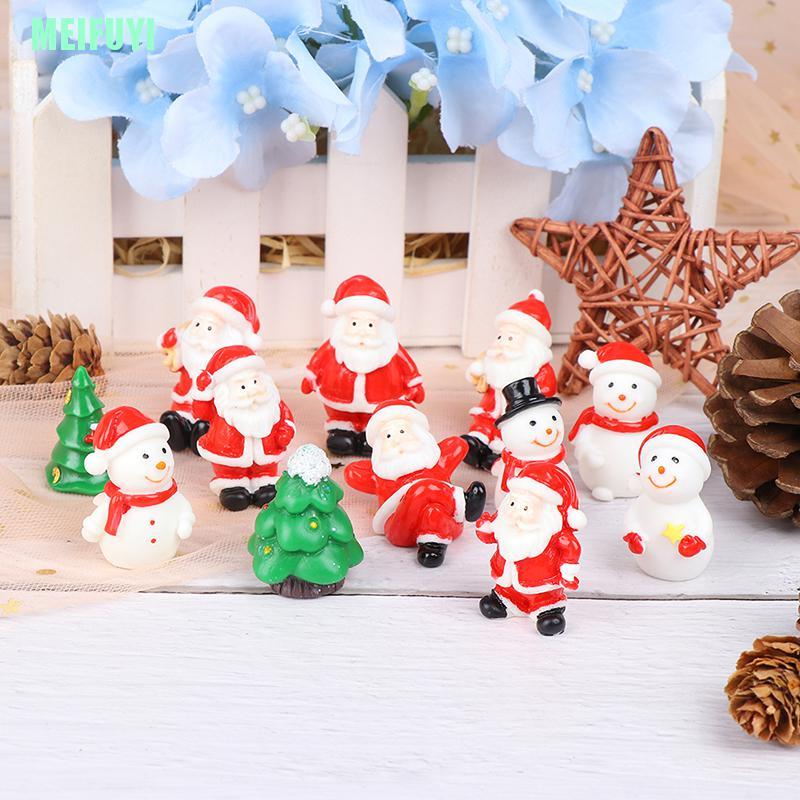 Mô Hình Ông Già Noel / Người Tuyết Mini Dễ Thương Trang Trí Sân Vườn