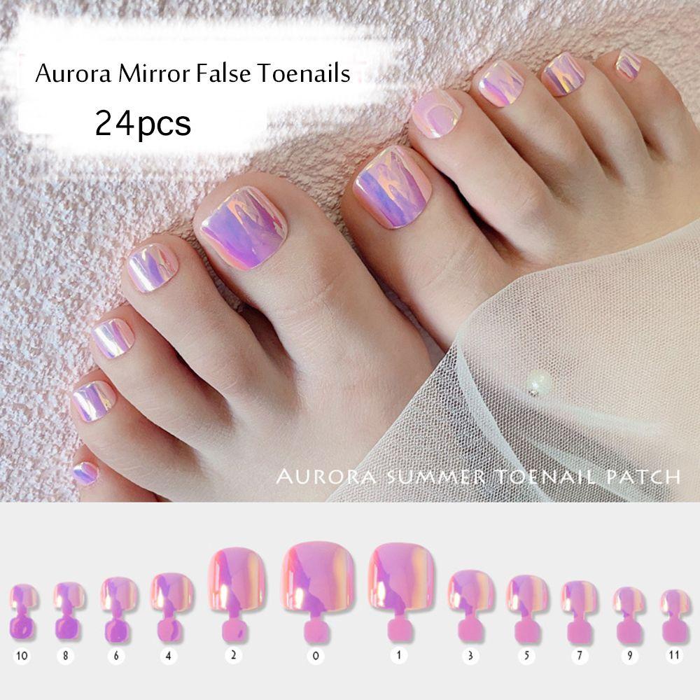 ME Set 24 Móng Chân Giả Có Thể Tháo Rời