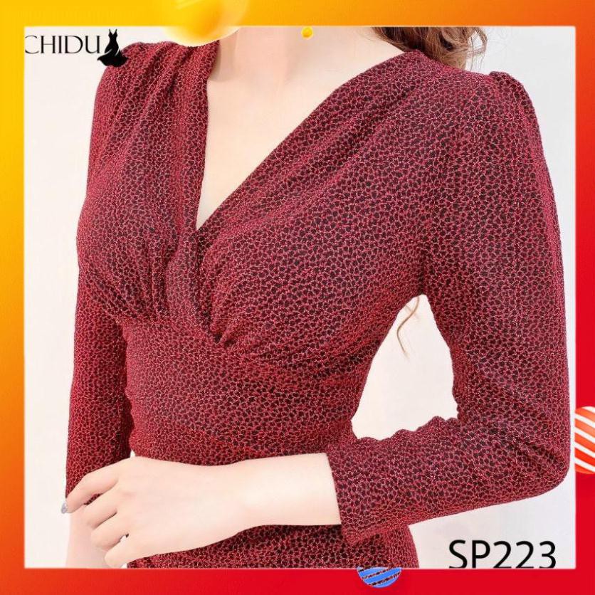 Váy Len Nhủ Nữ, Đầm Cổ Đắp Chéo Tay Dài Đuôi Cá 2 Lớp Vải Mềm Cực Êm Form Body Siêu Tôn Dáng. | BigBuy360 - bigbuy360.vn