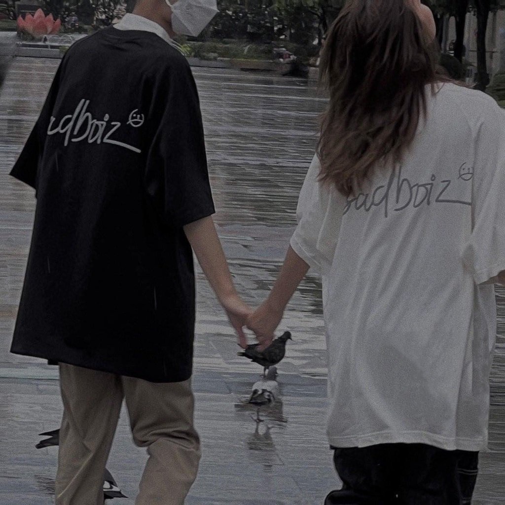 Áo thun Sadboiz Lowkey Tee màu trắng unisex nam nữ form rộng tay lỡ 40kg đến 90kg vải cotton dày mịn full tag AL208