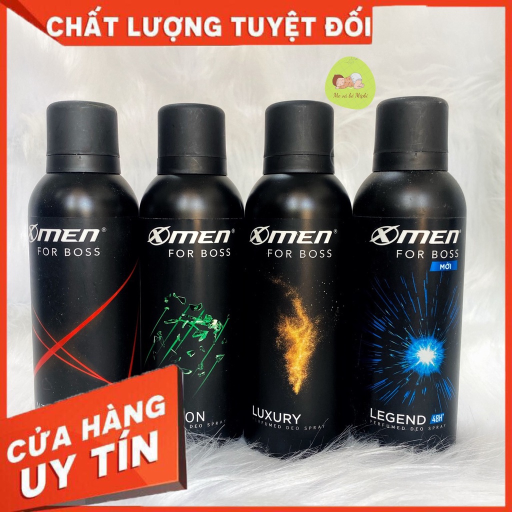 Xịt khử mùi XMEN For Boss 150ml các màu giành cho nam