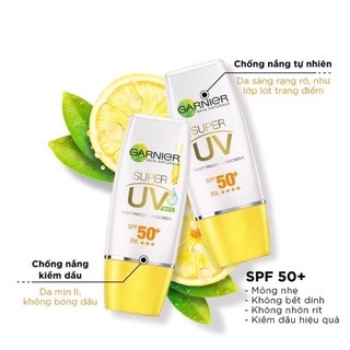 Kem chống nắng kiềm dầu &amp; sáng da Garnier 15ml