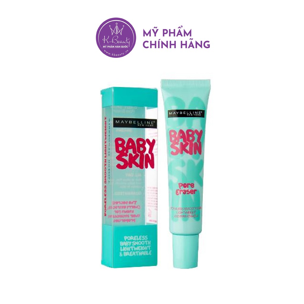 Kem Lót Kiềm Dầu, Che Khuyết Điểm Maybelline Baby Skin Primer 22ml Kbeauty
