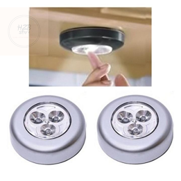 Đèn Led 3 bóng không dây Led mini dán tường, dán tủ quần áo 3 bóng siêu sáng
