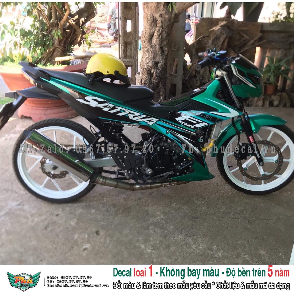Tem rời Satria xanh lục bảo (L)