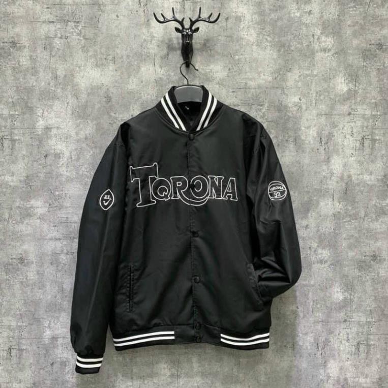 áo khoác bomber chất dù 2 lớp dày dặn áo khoác bóng chày dành cho nam nữ form rộng phong cách ulzzang VN08 | BigBuy360 - bigbuy360.vn