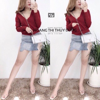 Áo khoác cardigan lông thỏ