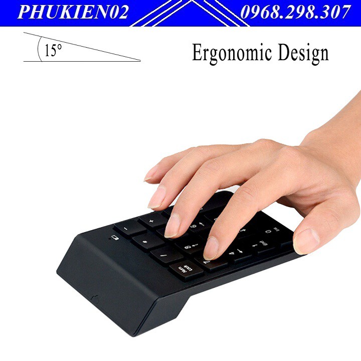 Bàn phím số không dây cho laptop - Mini Number Keyboard -