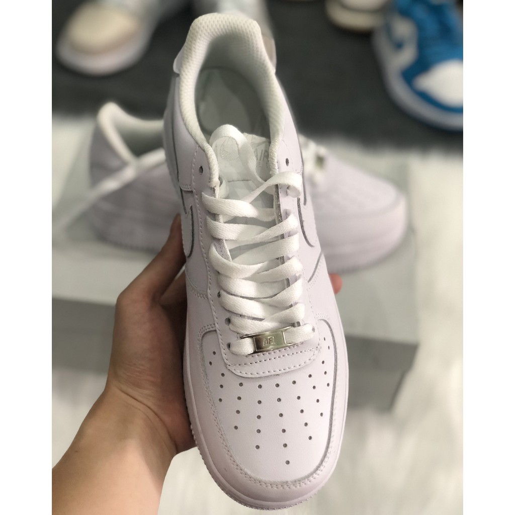 Giày thể thao nam, Sneaker Air Force 1 trắng full box đủ size tặng kèm tất 199N Store