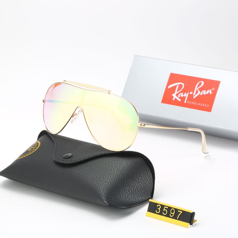 Aviator Ray-Ban_ chính hãng Kính râm 2021 Thời trang Hàn Quốc mới Kính râm nam nữ một mảnh Cặp đôi hợp thời trang Du lịch ngoài trời Kính râm lái xes