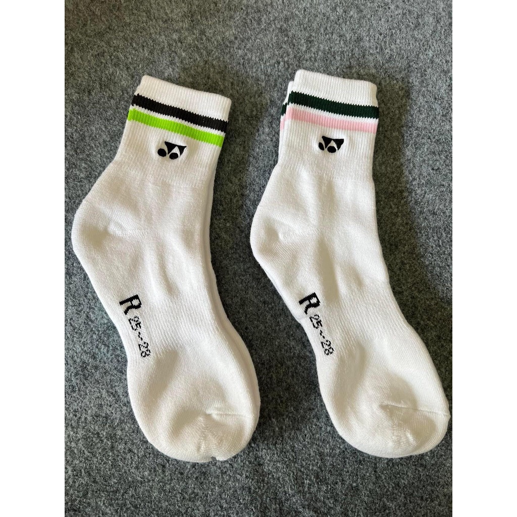 Tất cầu lông yonex bao bì (loại tốt), chất liệu 100% Cotton, dày dặn, thấm hút mồ hôi tốt, giặt ko bị xù
