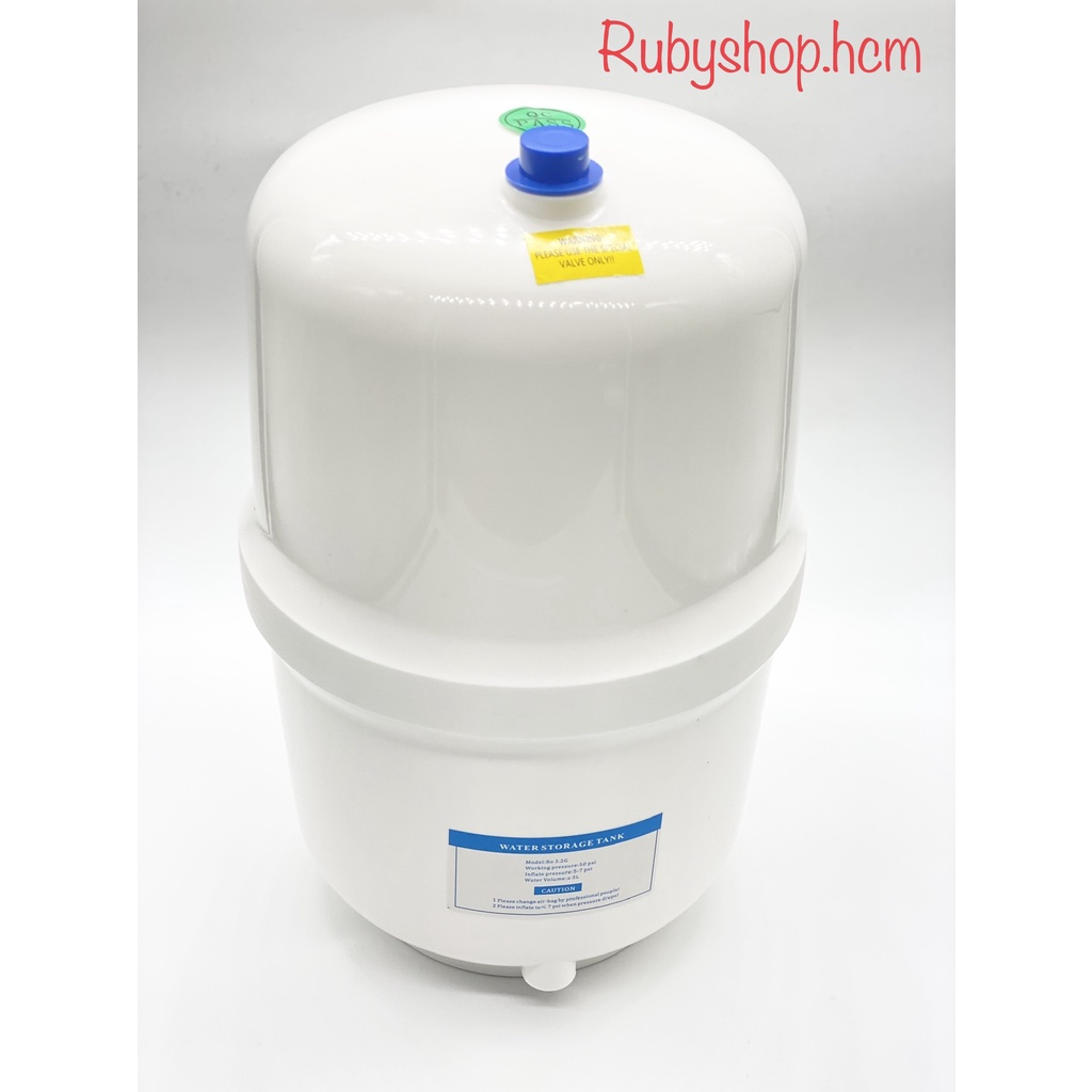 Bình áp NHỰA 8L - 3.2G Máy Lọc Nước R.O-HÀNG CHUẨN TAIWAN  Rubyshop.hcm