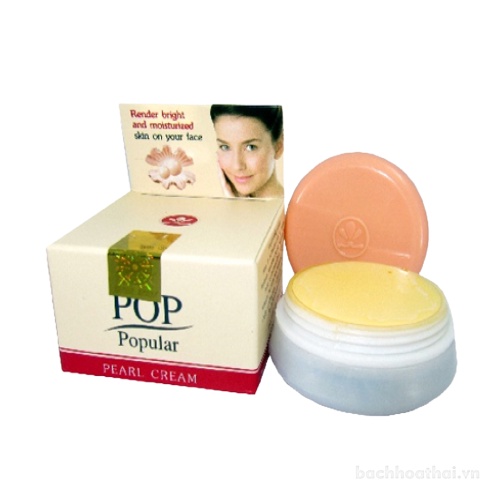 Kem ngọc trai ġiảm mụȵ, ņám tàn nhanǥ làm trắŉg da POP PoPular Pearl Cream Thái Lan