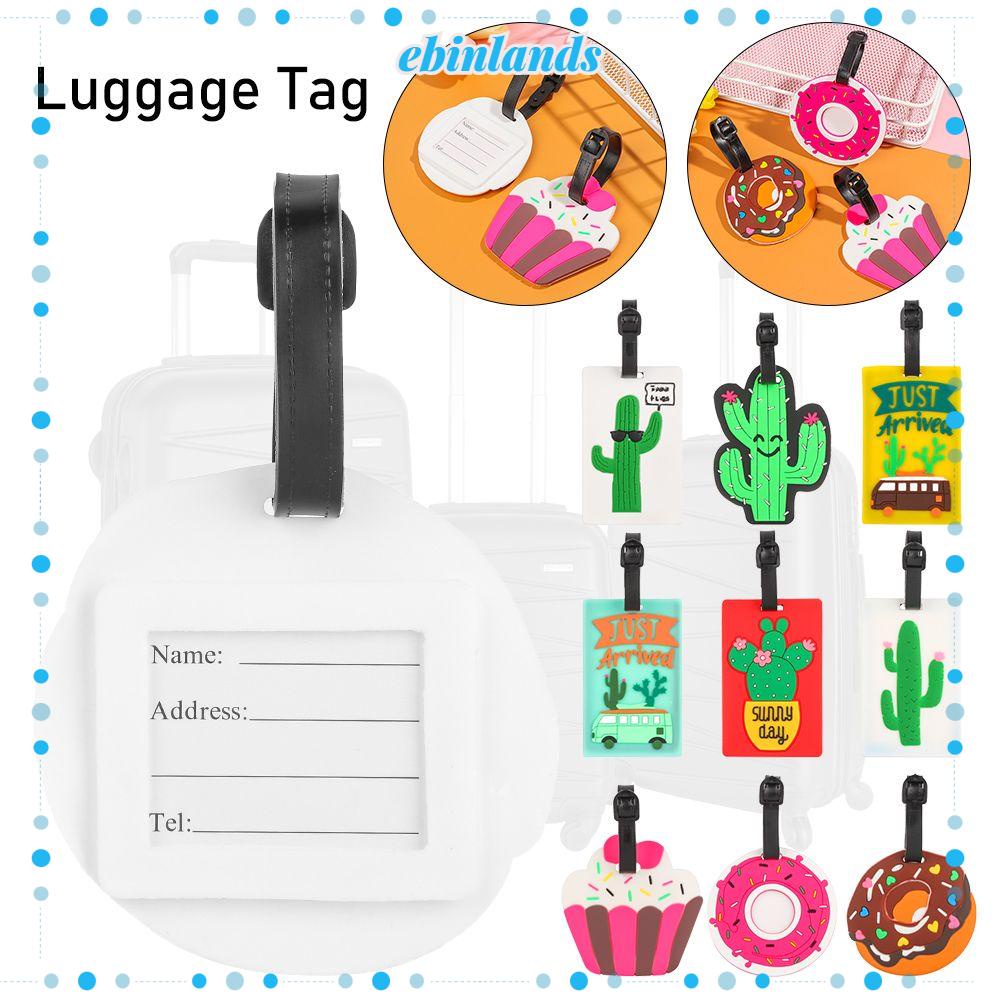 Thẻ Đánh Dấu Hành Lý Bằng Silica Gel Chống Mất Họa Tiết Hoạt Hình Dễ Thương