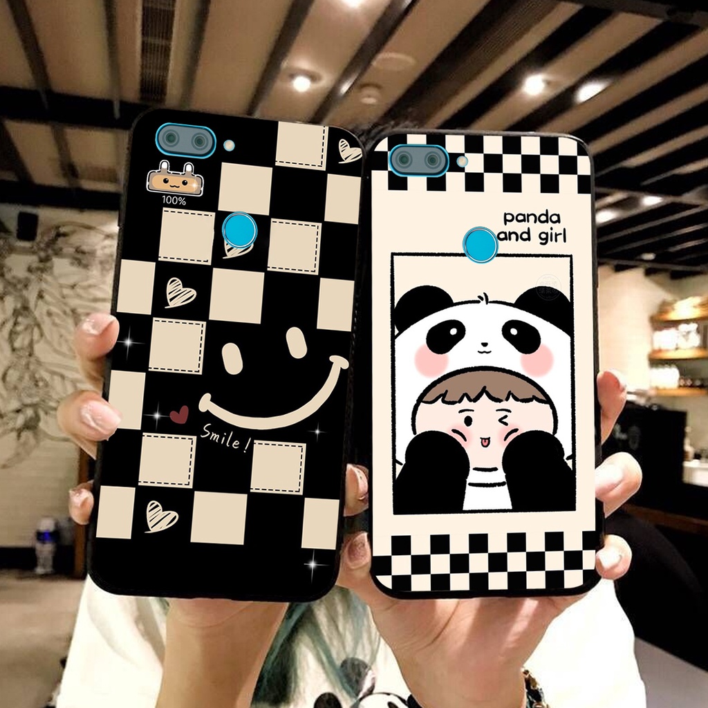 Ốp lưng Xiaomi MI 8 LITE in hình cao cấp mẫu kẻ caro,mikenbe@r siêu hot