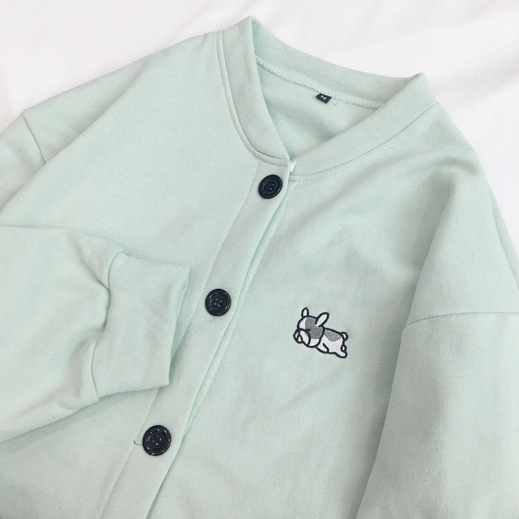 Áo hoodie nữ frong rộng From rộng cún còn lười biếng thời trang thu đông hàng y hình